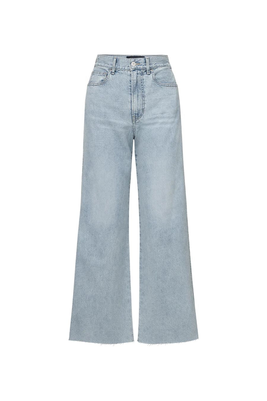 Taylor Cropped Wide-Leg Jean in Pale Stone