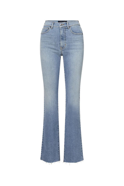 Cameron Raw Hem Bootcut Jean in Riviera Breeze
