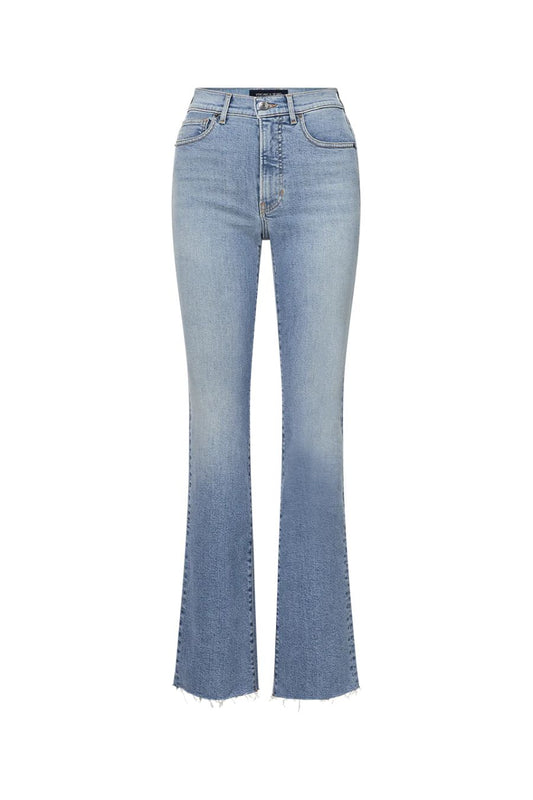 Cameron Raw Hem Bootcut Jean in Riviera Breeze