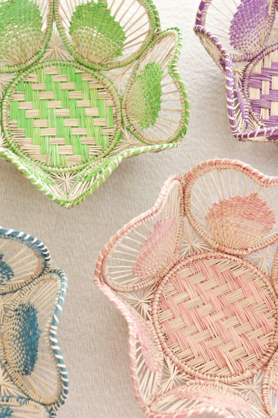 Flora Basket in Soft Pink