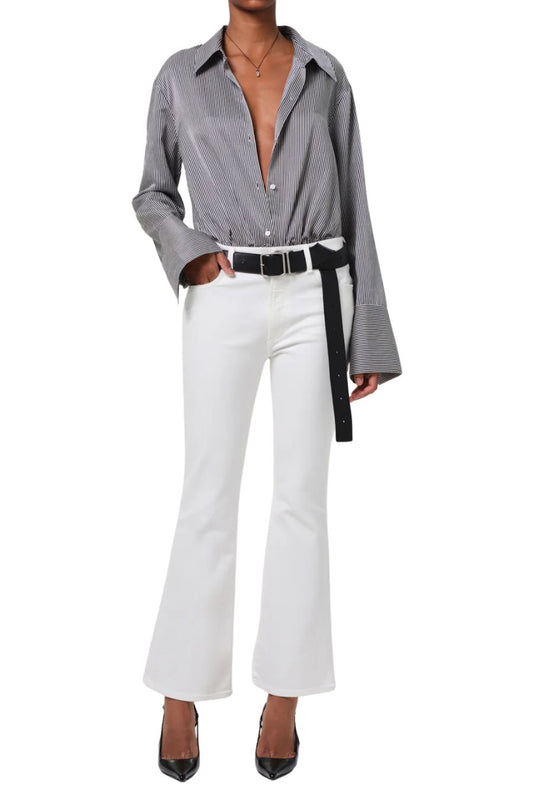 Lilah High Rise Bootcut 32.5" in Soft White