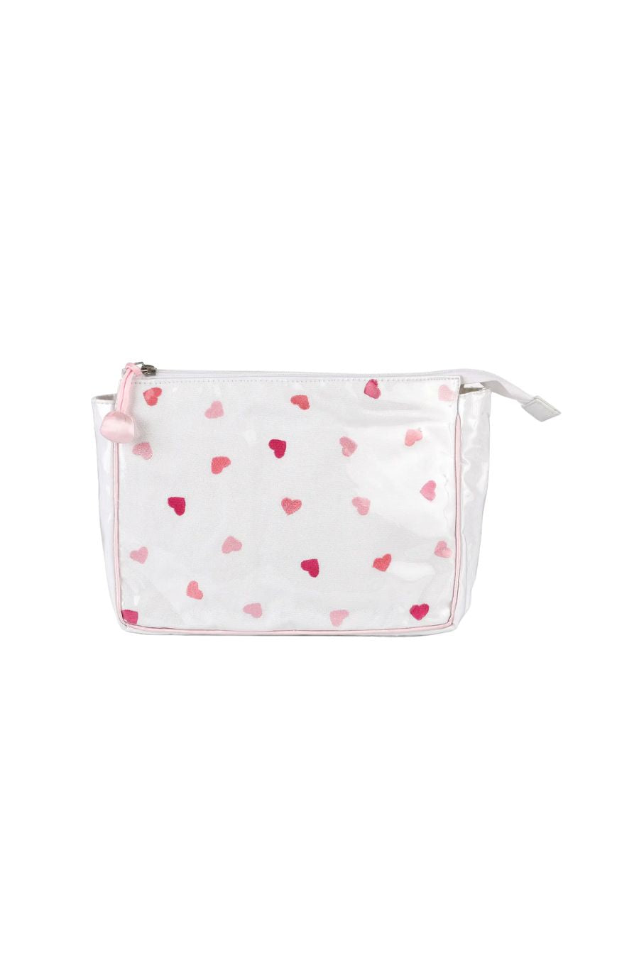 Josie Heart Large Makeup Bag in Pink
