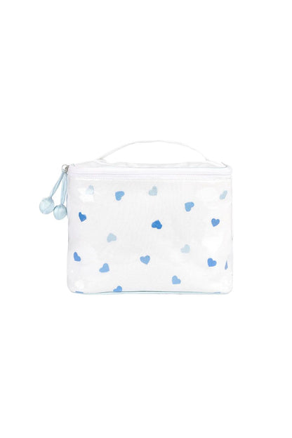 Josie Heart Train Case in Blue