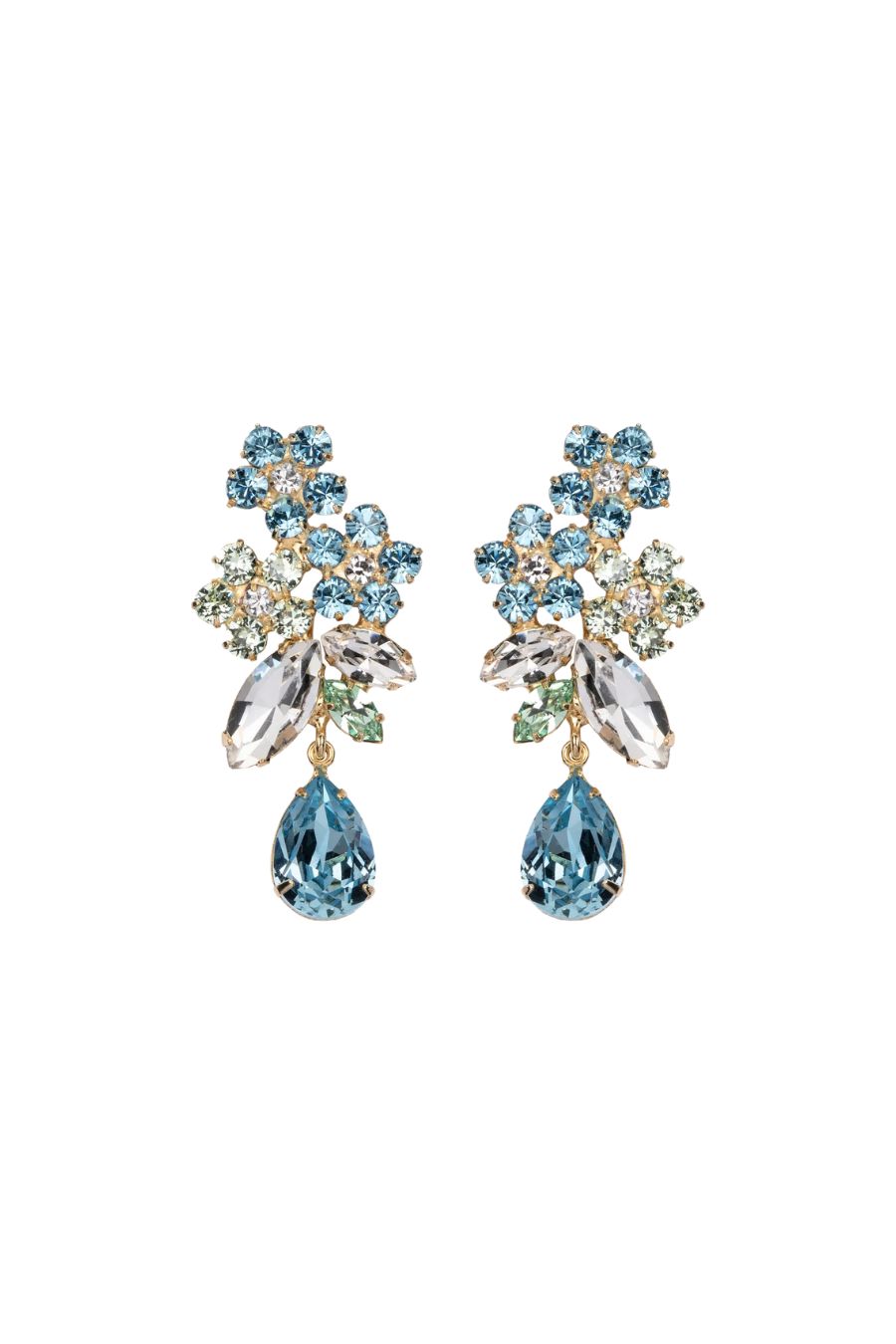 Bouquet Earrings in Bluebell