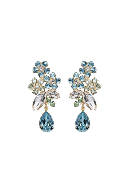 Bouquet Earrings in Bluebell