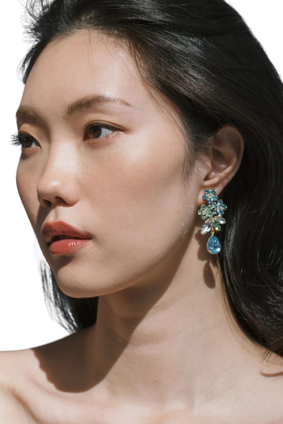 Bouquet Earrings in Bluebell