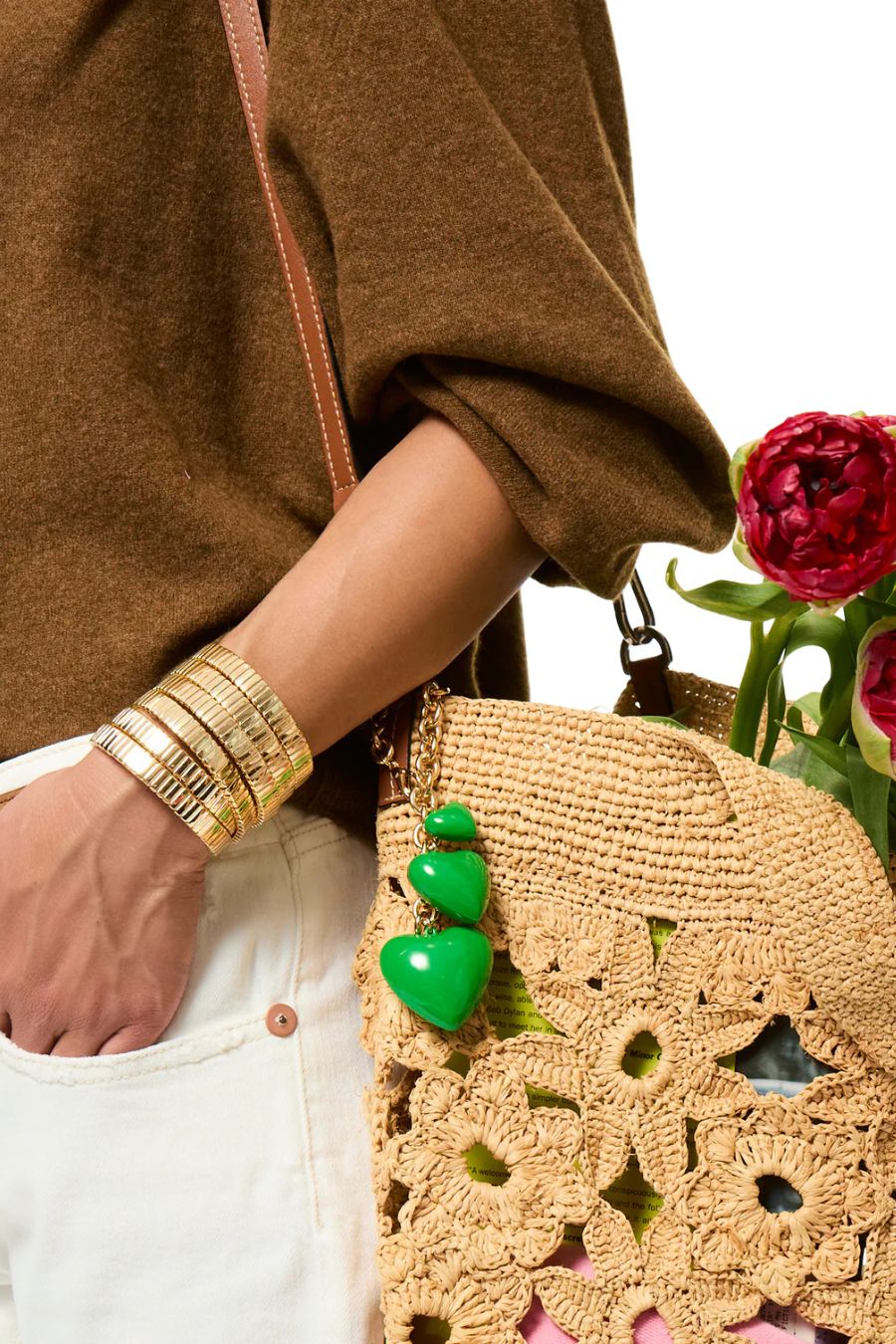 The Happy Bag Charm in Green