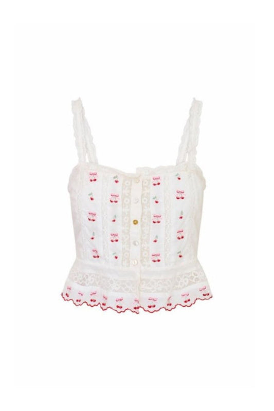 Vietta Top in Optic White