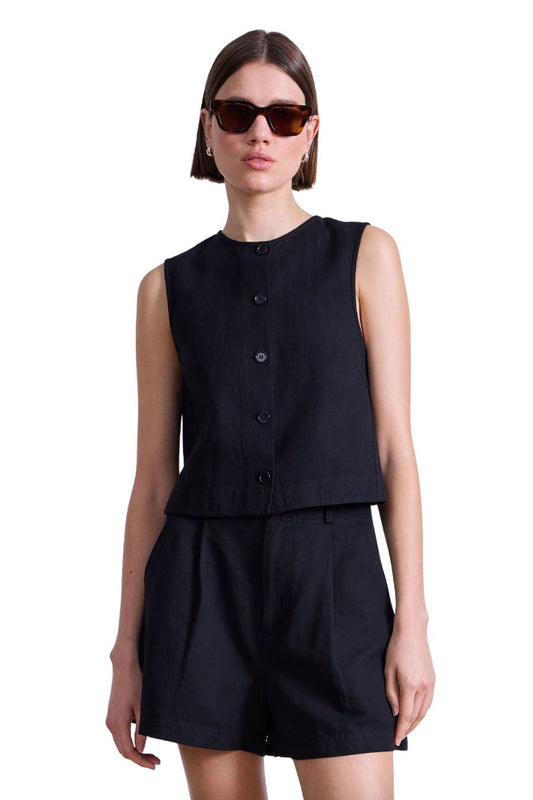 Godet Tank in Black