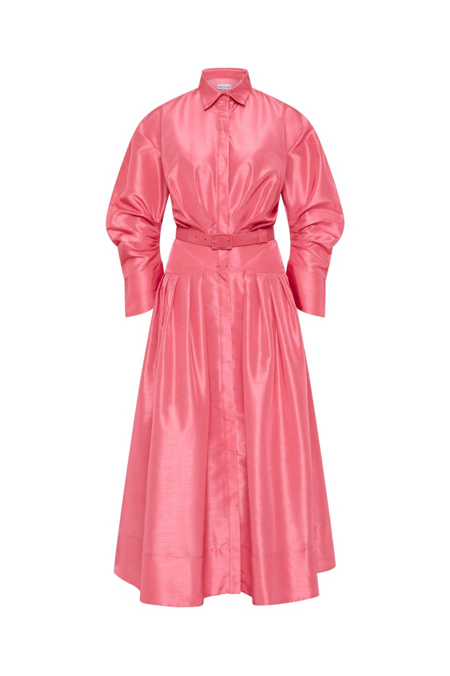 Maple Shirt Midi Dress in Bubblegum