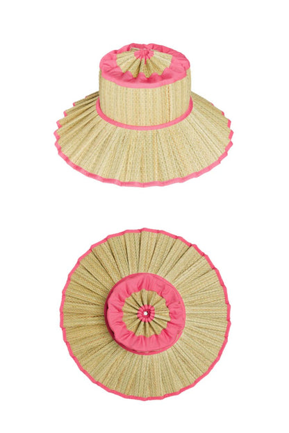 Island Capri Hat in Flamingo