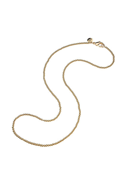 Gold Bead Double Wrap Necklace