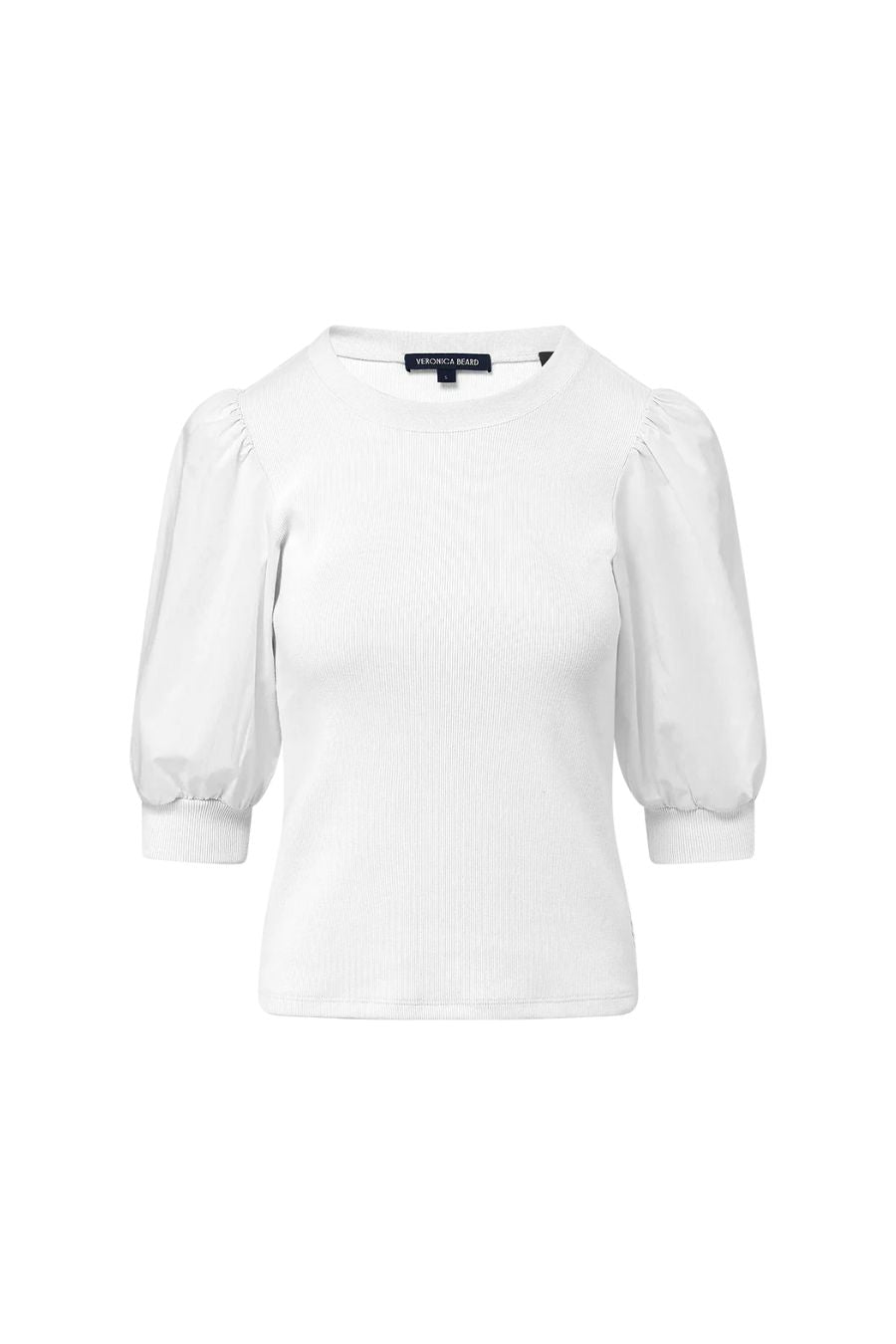 Coralee Crew Neck Top in White