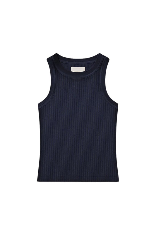 Isabel Rib Tank in Navy