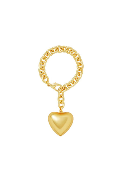 The Puffy Heart Bracelet in Gold