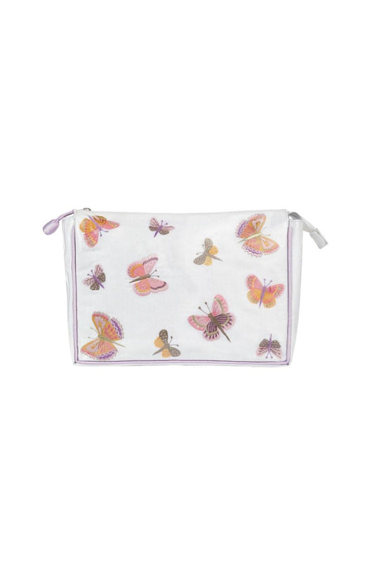 Butterfly Large Makeup Bag in Lavender