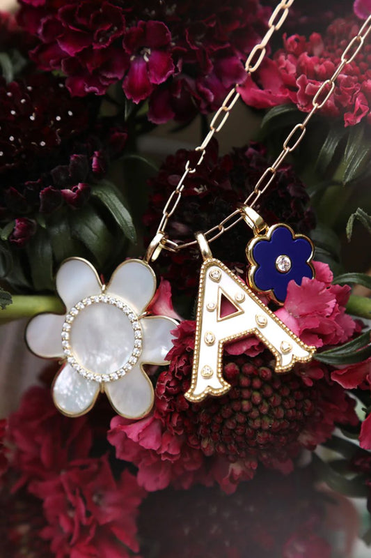 Petal Charm in Lapis
