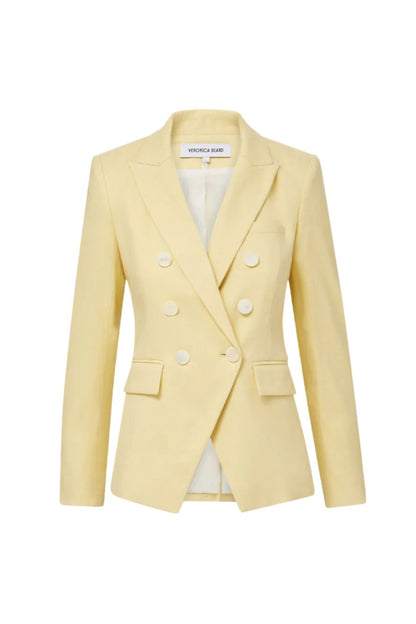 Miller Stretch-Linen Dickey Jacket in Chamomile