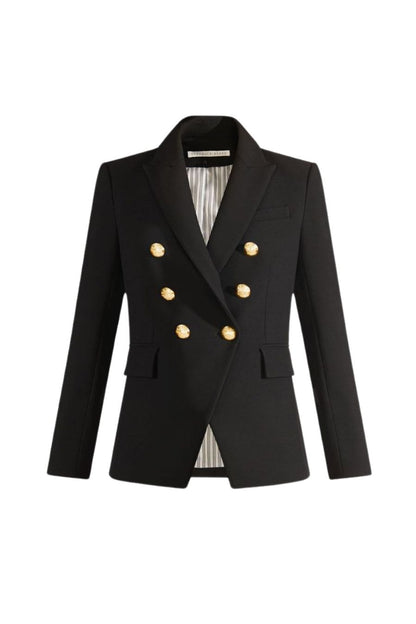 Miller Dickey Jacket in Black with Gold Buttons
