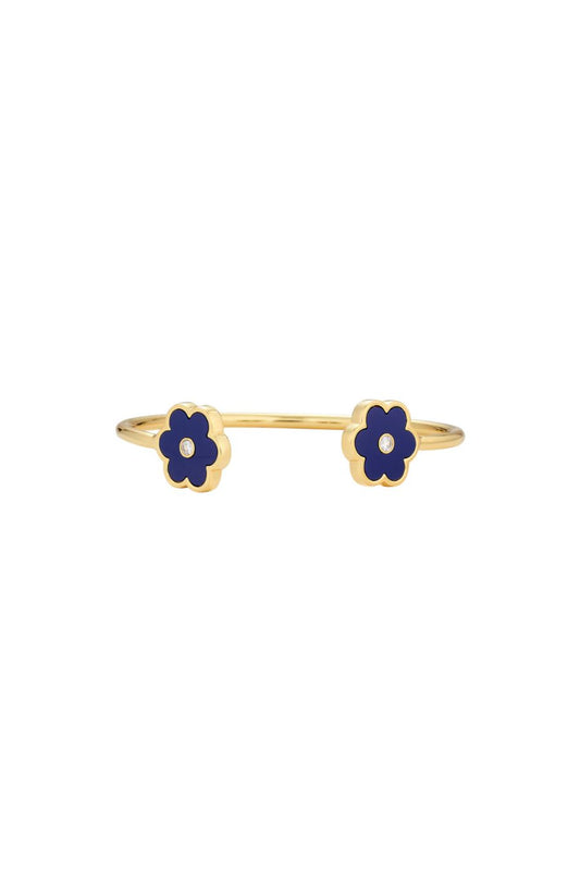Petite Petal Cuff in Blue Lapis