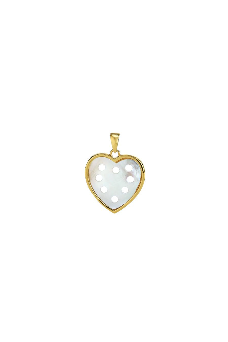 Petite Heart Pendant in Mother of Pearl