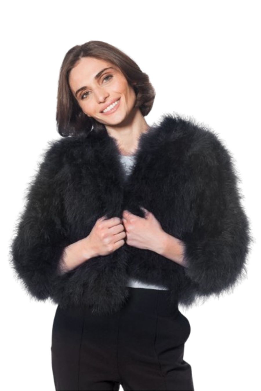 Feather Boloro in Black