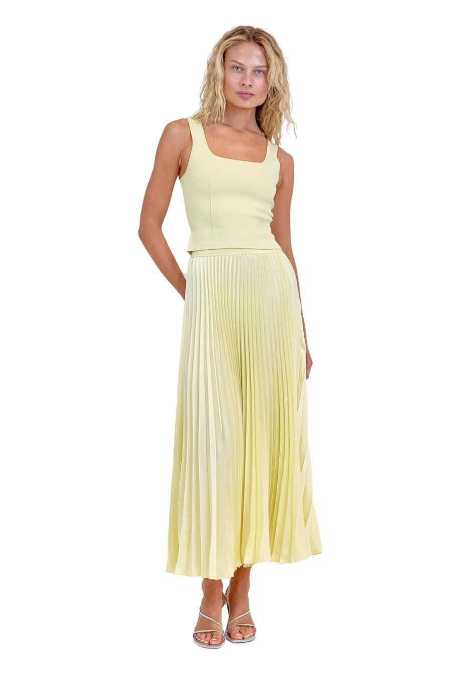 Melanie Midi Skirt in Sunglow