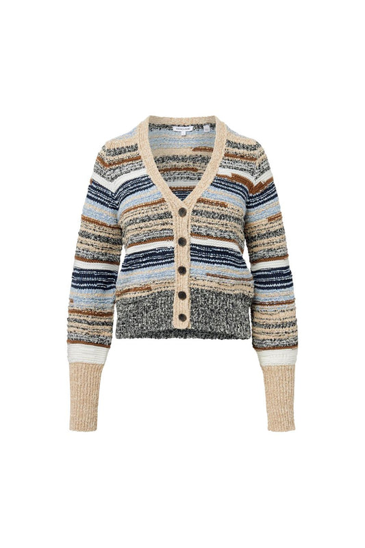Cecily Wool-Blend Cardigan in Whisky Multi