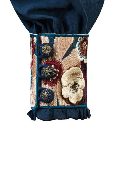 Pansy Blouse in Navy