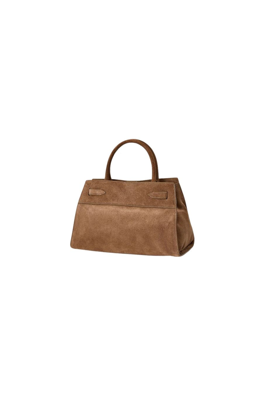 Suede Veronica Beard Dash Bag in Bark
