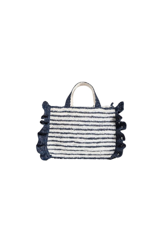 The Sogno Tote in Navy Stripe
