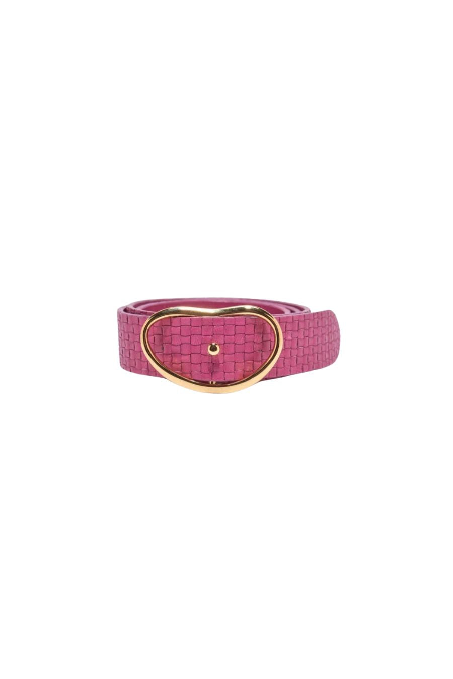 Wide Georgia Belt in Flamingo Weave