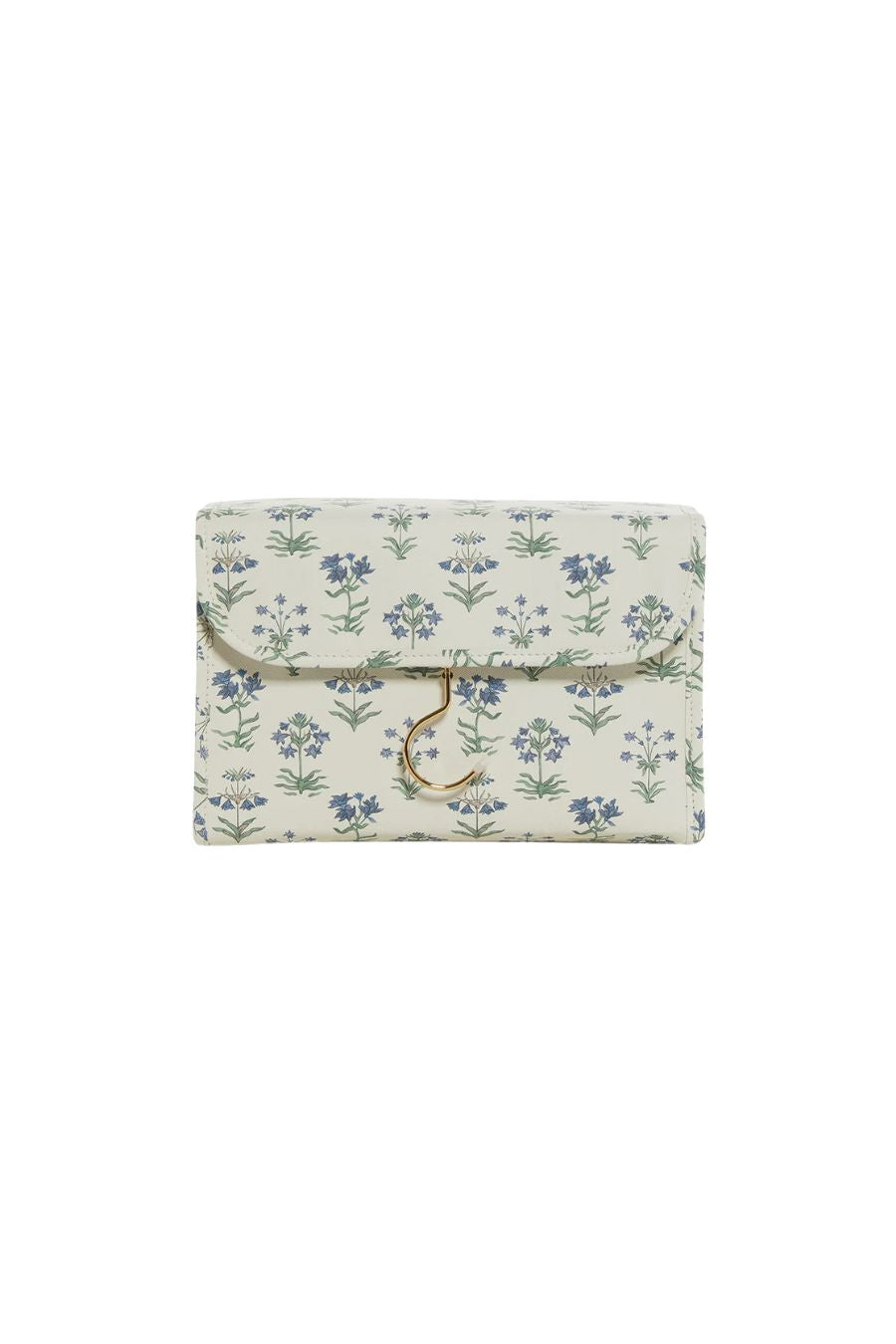 LUXE Hanging Toiletry case Provence with Green Pinstripe Liner