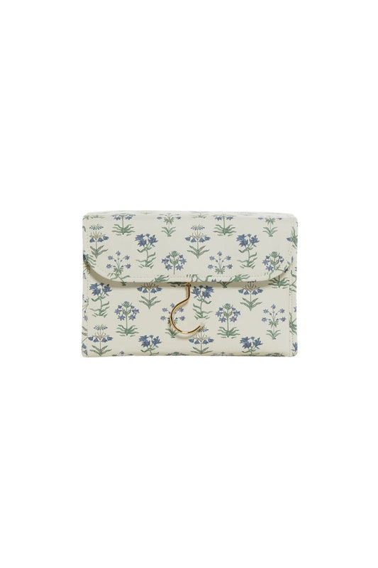 LUXE Hanging Toiletry case Provence with Green Pinstripe Liner