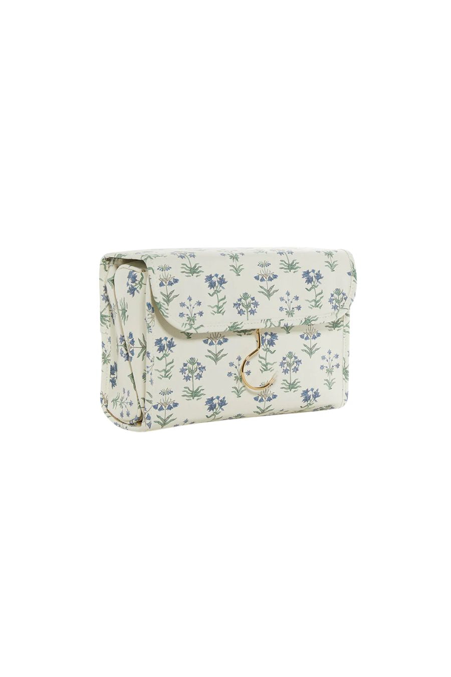 LUXE Hanging Toiletry case Provence with Green Pinstripe Liner