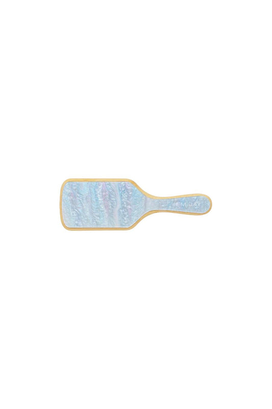 Bamboo Paddle Brush in Blue Sugar