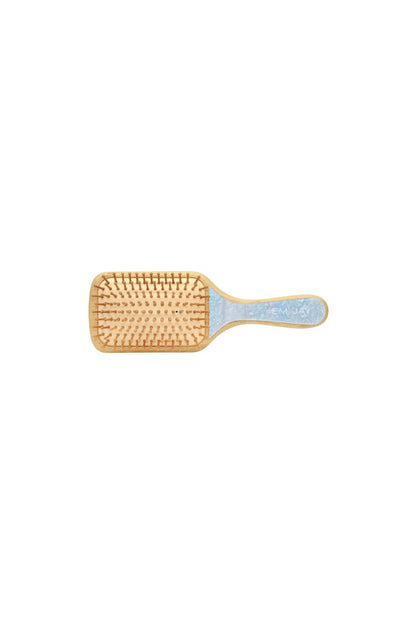 Bamboo Paddle Brush in Blue Sugar