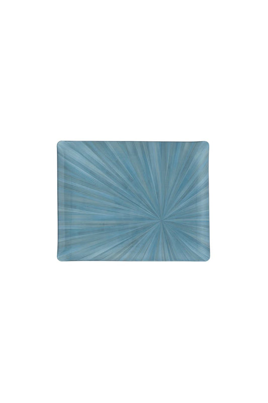 Soleil Serving Tray in Ocean Blue