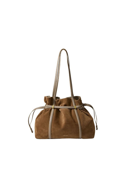 Lasso Belted Tote Bag in Bark