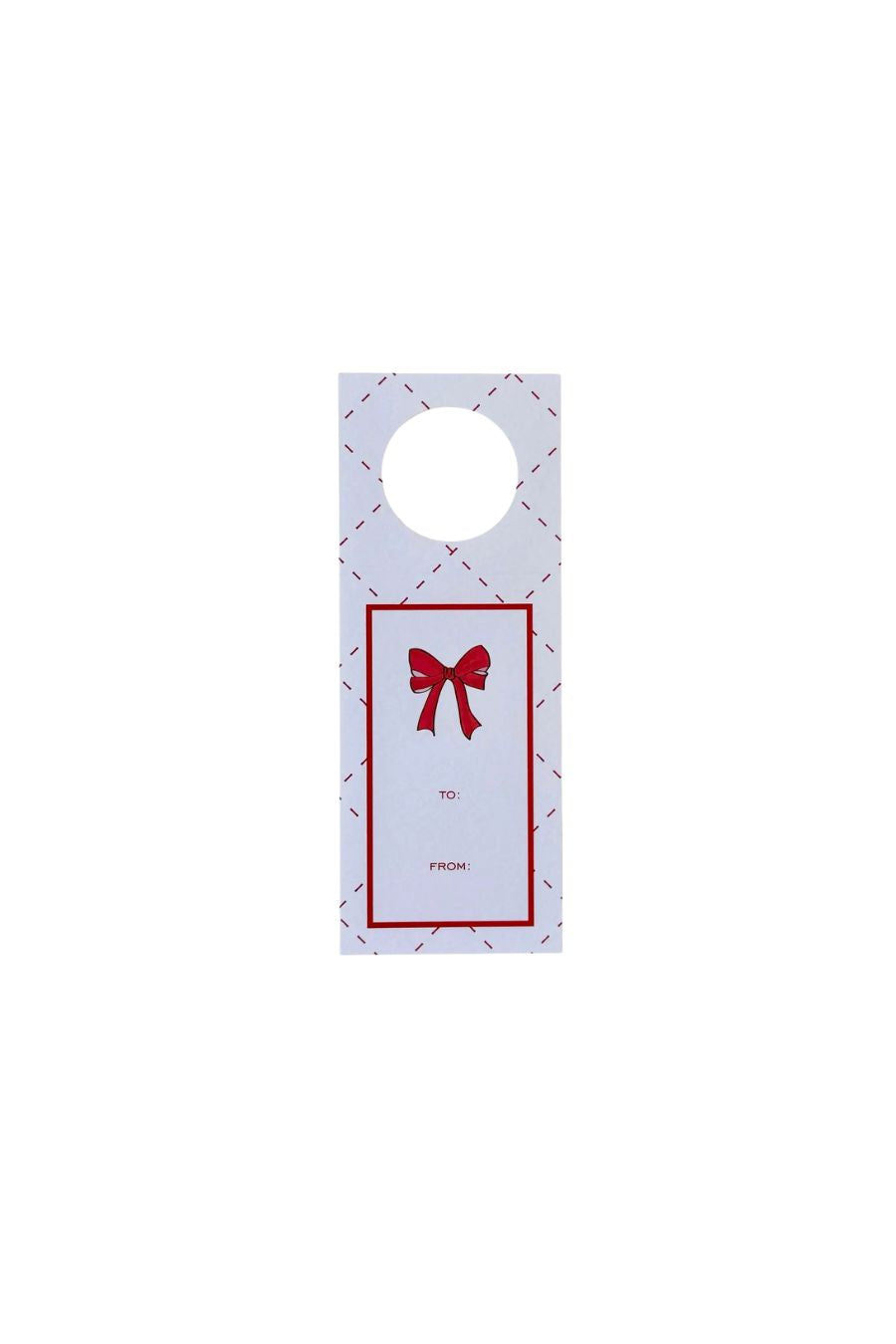 Bow Red Wine Tags