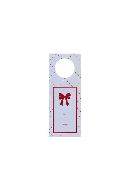 Bow Red Wine Tags