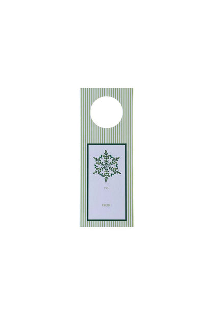 Boxwood Snowflake Wine Tags