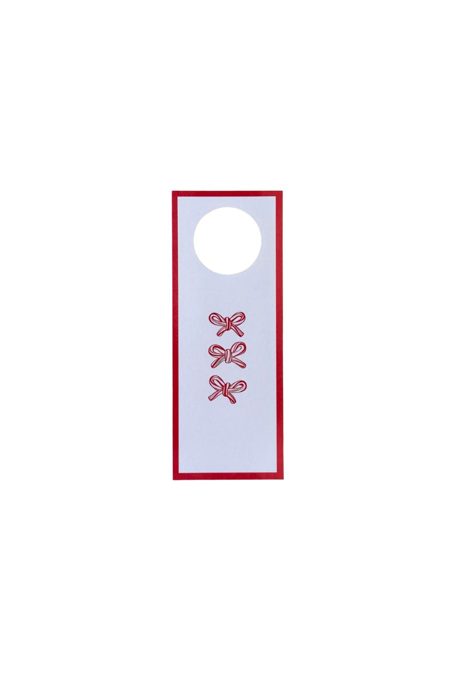 Candy Cane Bow Trio Wine Tags