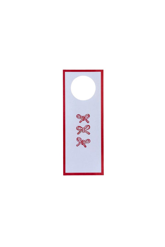 Candy Cane Bow Trio Wine Tags
