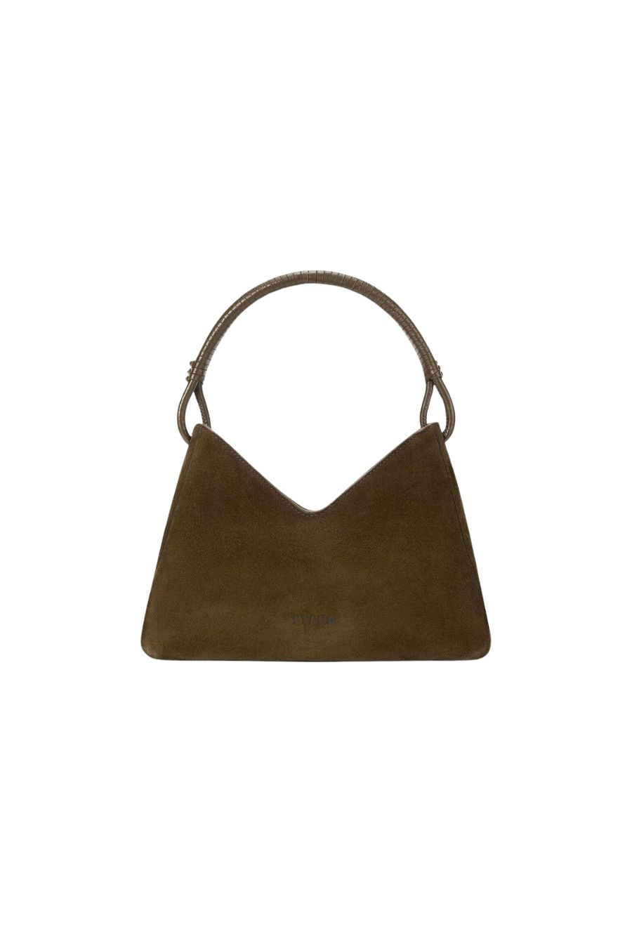 Valerie Shoulder Bag in Truffle Suede