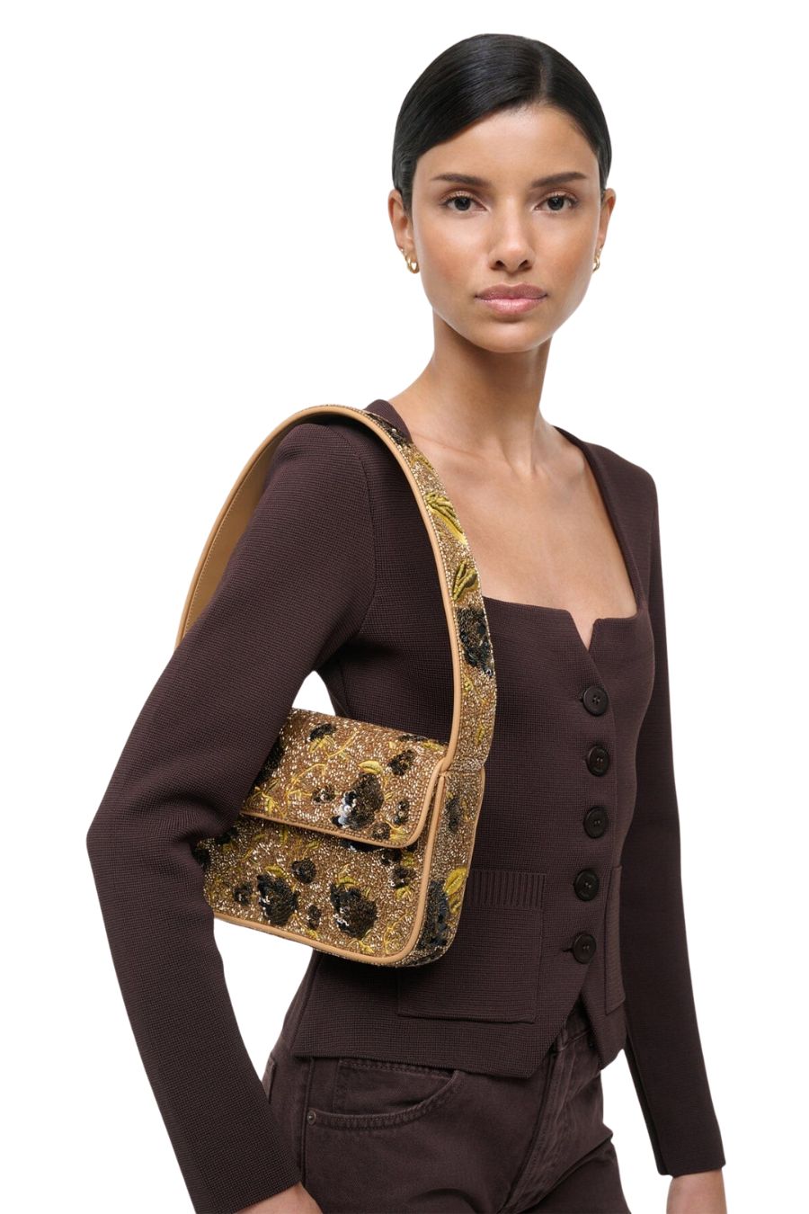 Tommy Beaded Bag in Vintage Floral