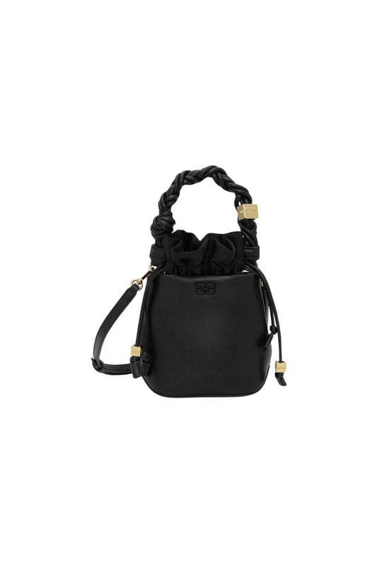 Black Mini GANNI Bou Bucket Bag