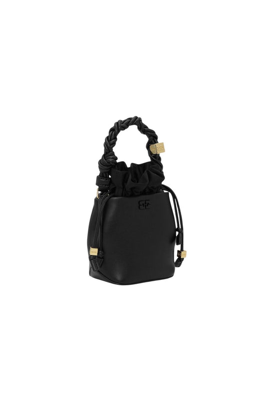 Black Mini GANNI Bou Bucket Bag