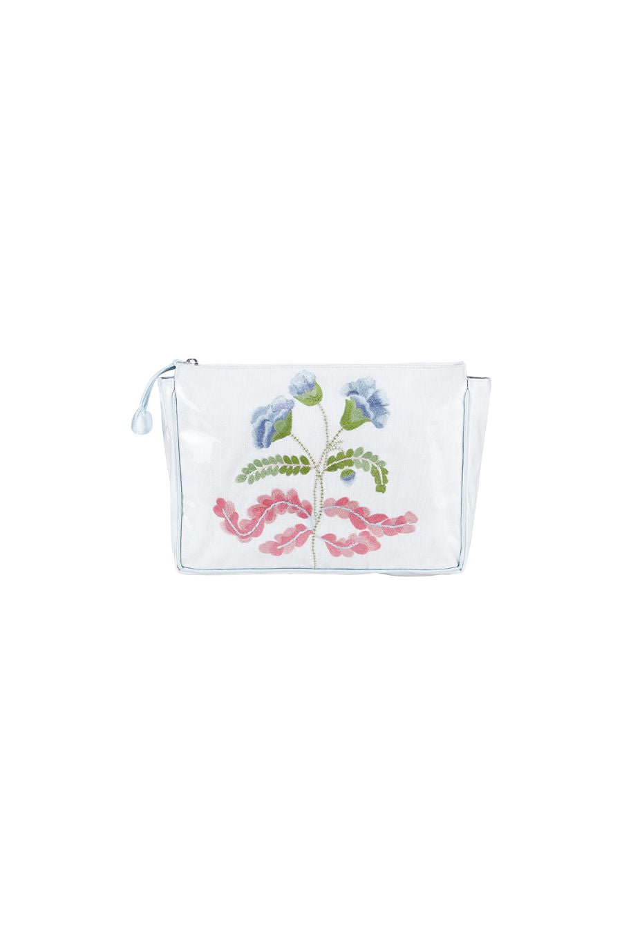 Carnation Large Makeup Bag in Blue