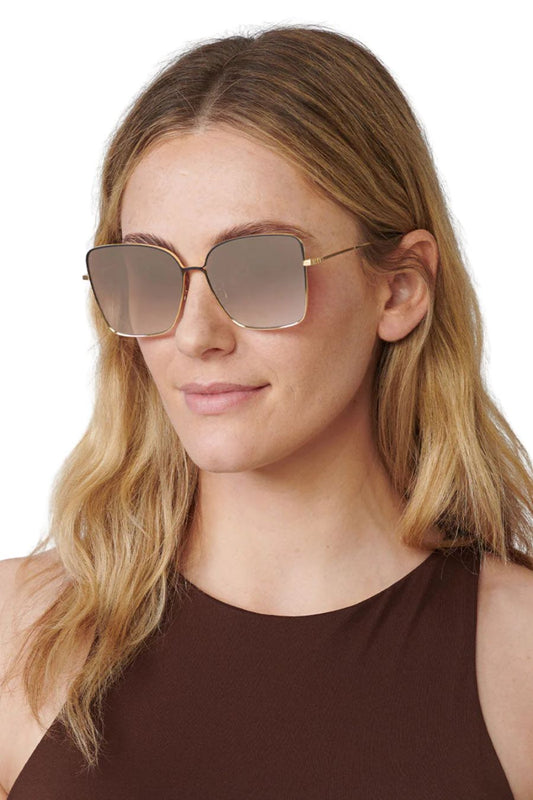 Dolly in Matte Black Fade + 24K + Crystal Mirrored